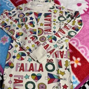 Hanna Andersson Cream Long Sleeve Shirt